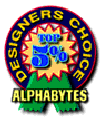 Logo for Top 5% Designers Choice Award by Alphabytes